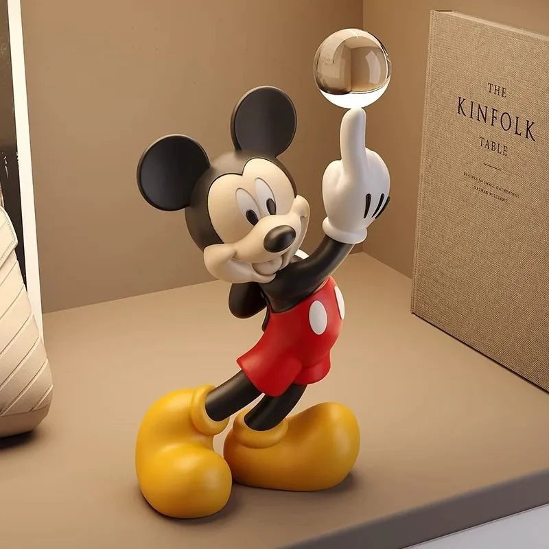 Disney Mickey Mouse Statue Holding Crystal Ball