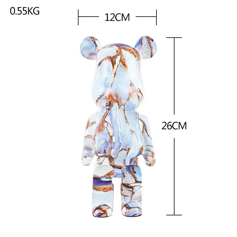 Nordic Bearbrick Bear Statues and Sculptures Graffiti Ornaments