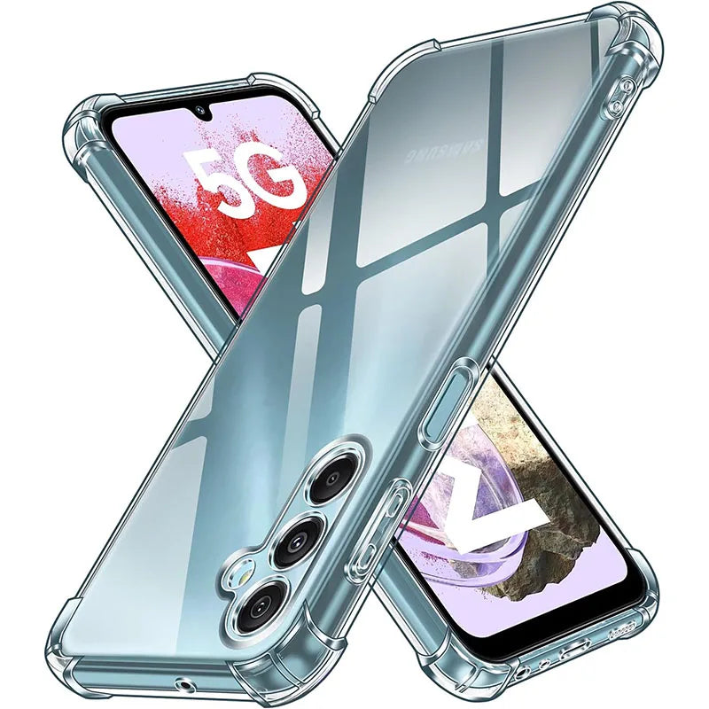 Clear phone case with 3G label on a white background