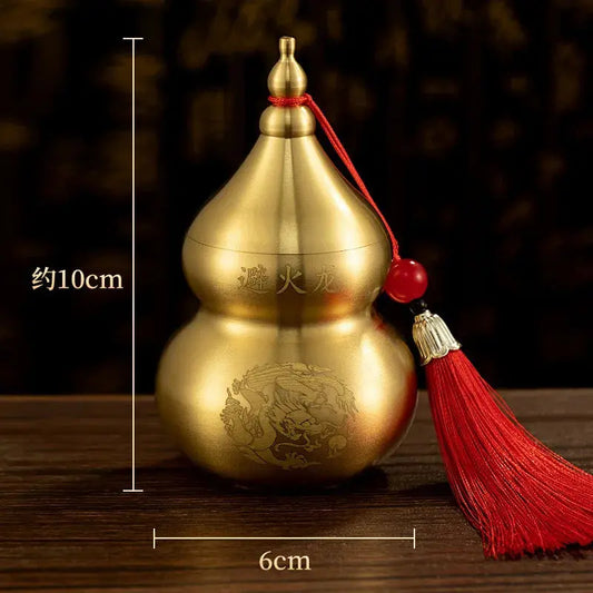 Feng Shui Fire-Avoiding Dragon Gourd With Tassels