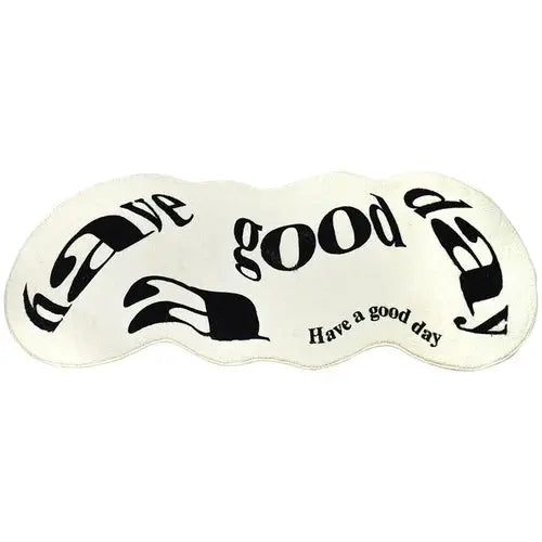 "Have A Good Day" Carpet Art Twisted Alphabet Rug