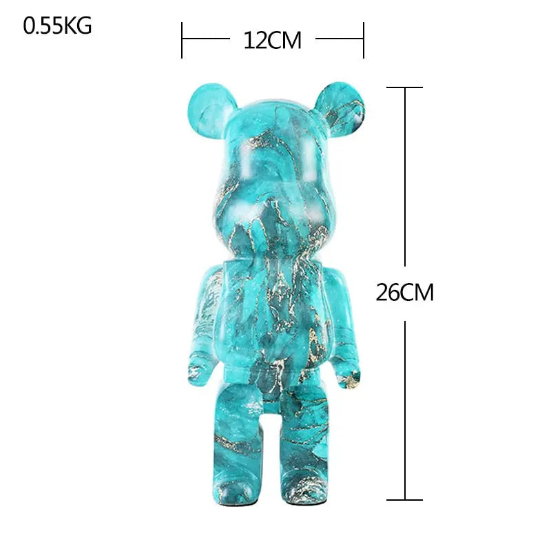 Nordic Bearbrick Bear Statues and Sculptures Graffiti Ornaments