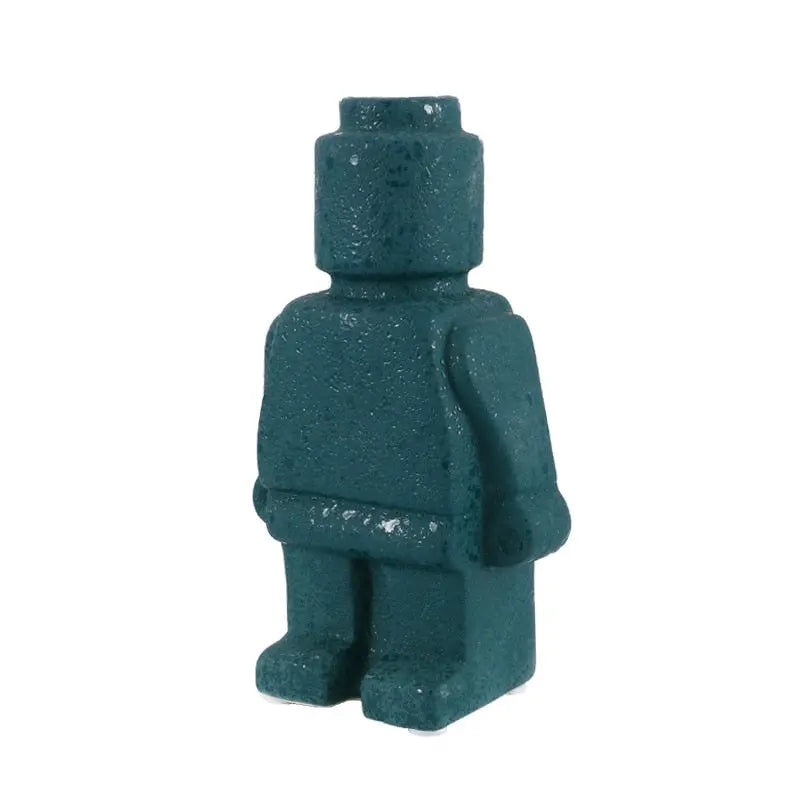 Lego Man Vase green