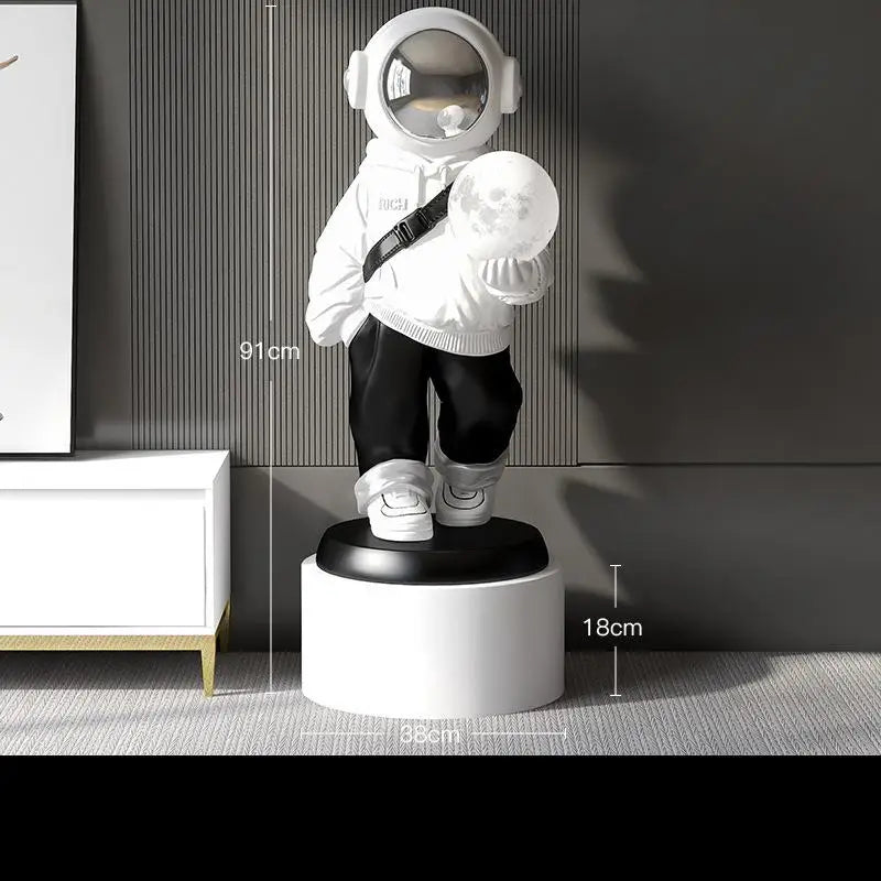 Large Astronaut Statue Floor Ornament Moon Sensor Lamp space lamp kids lamp space man boy