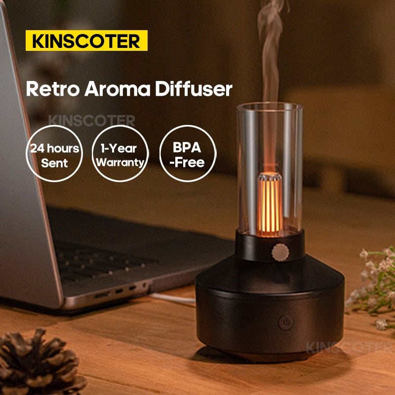 Portable Aroma Diffuser USB Air Humidifier Essential Oil Night Light