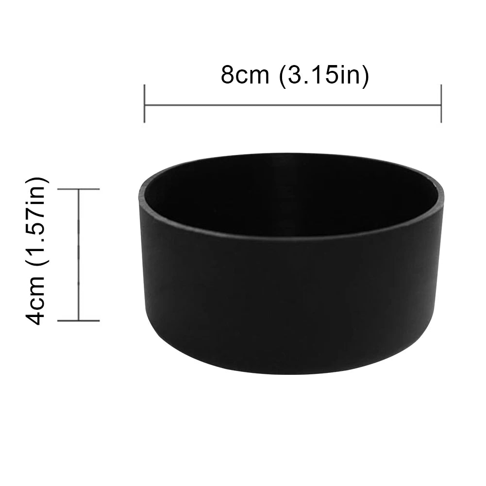 Stanley Black cylindrical container with dimensions labeled on a white background