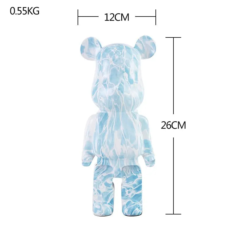 Nordic Bearbrick Bear Statues and Sculptures Graffiti Ornaments