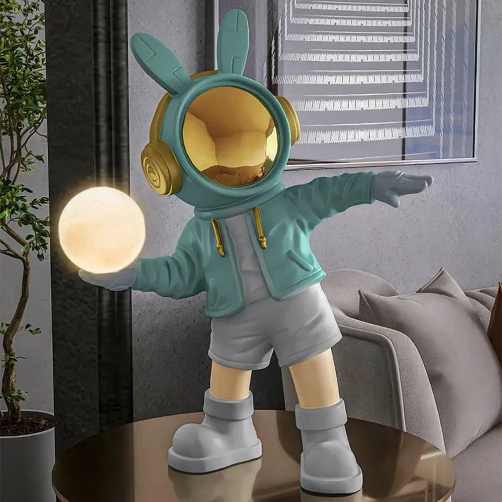 36cm Astronaut Night Light Statue Adjustable Light Spaceman Sculpture space kid green boy man