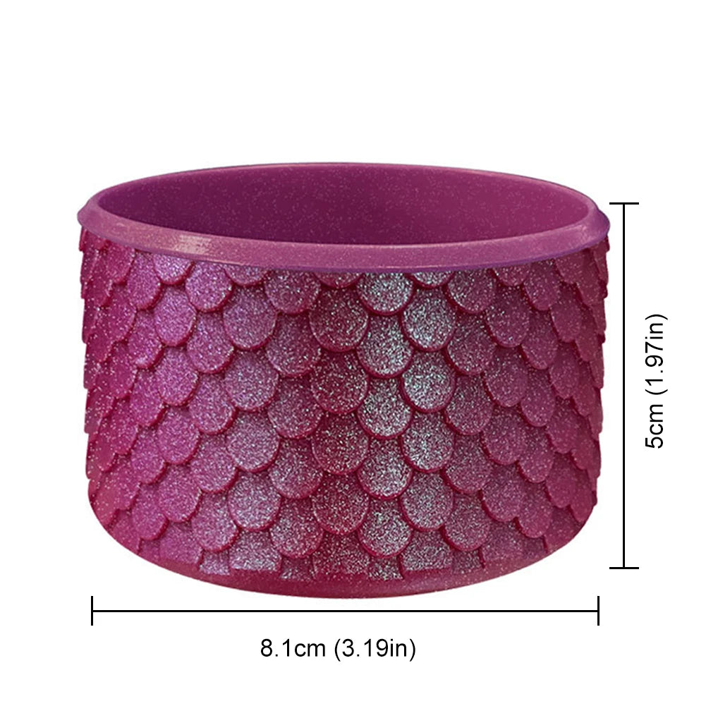 Stanley Pink glittery bracelet with measurements on a white background