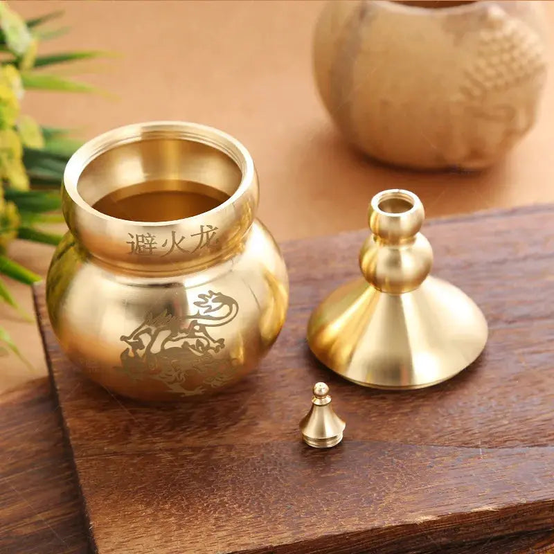 Feng Shui Fire-Avoiding Dragon Gourd With Tassels