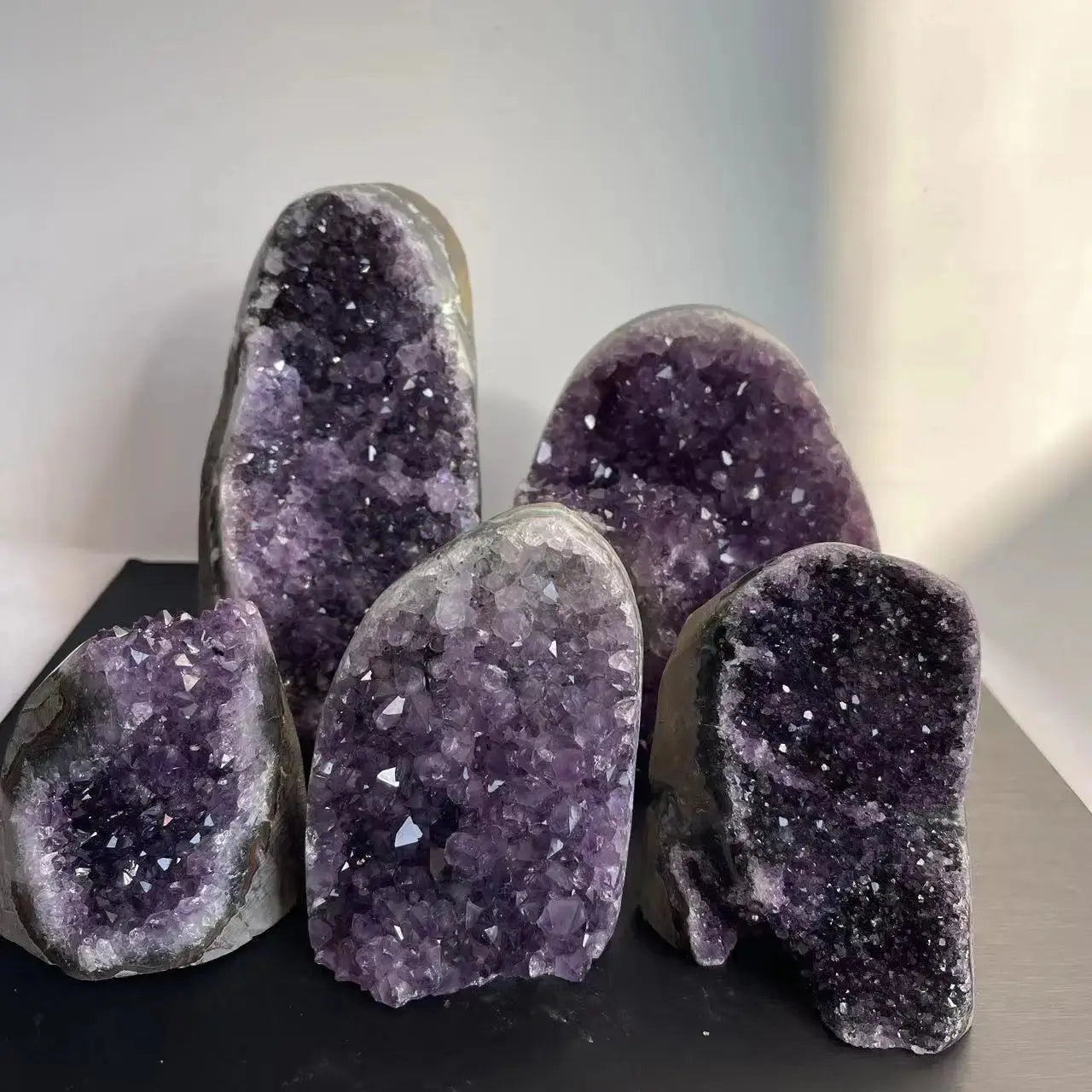 Natural Amethyst Crystal Cluster Quartz Raw Crystals