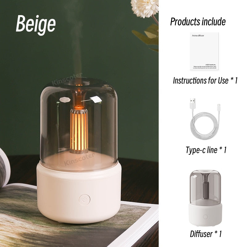Portable Aroma Diffuser USB Air Humidifier Essential Oil Night Light