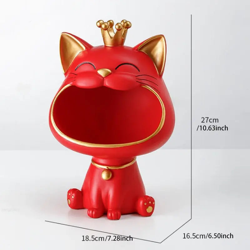 Big Mouth Cats Storage Box red