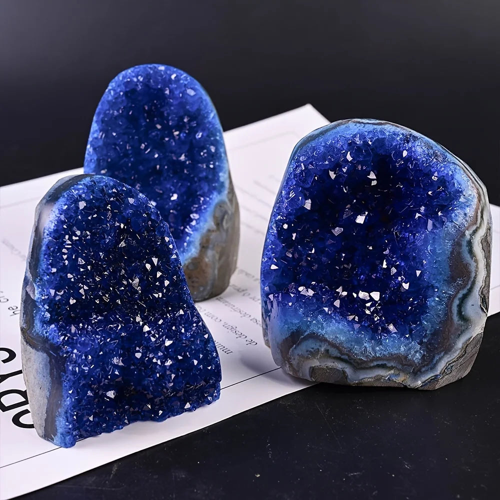blue cluster crystal