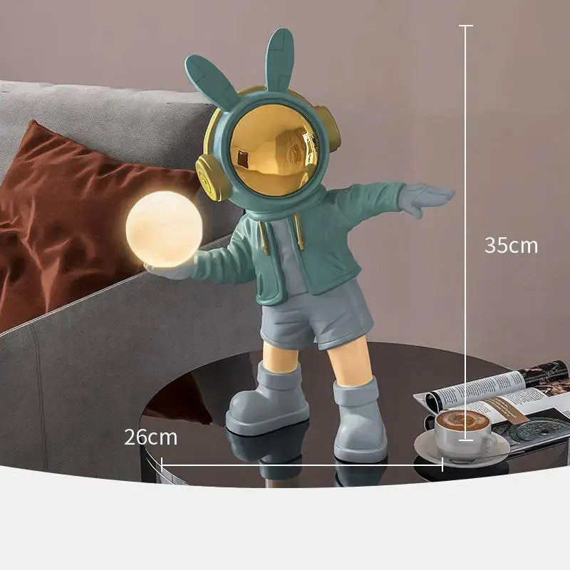 36cm Astronaut Night Light Statue Adjustable Light Spaceman Sculpture green space kid man woman girl boy