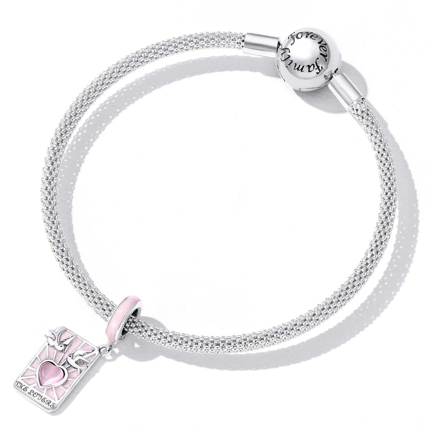 925 Sterling Silver Tarot Lover Pendant For Diy Bracelet Or Necklace Pure Ember