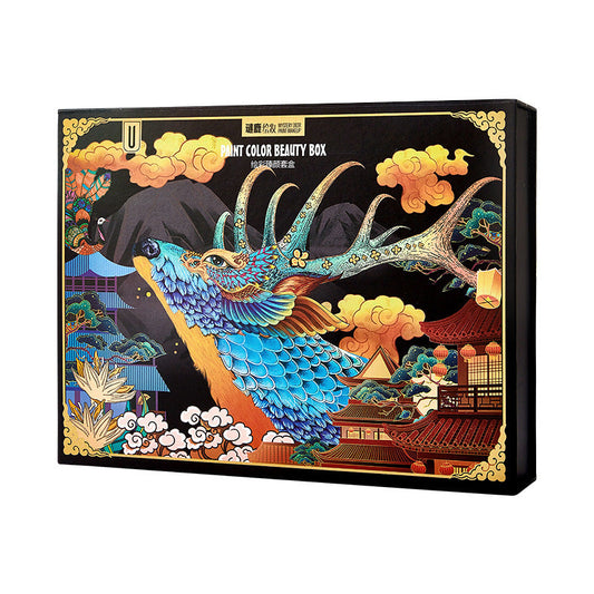 Elk Makeup Nine-piece Set Makeup Powder Air Cushion BB Cream Lipstick Makeup Set Pure Ember