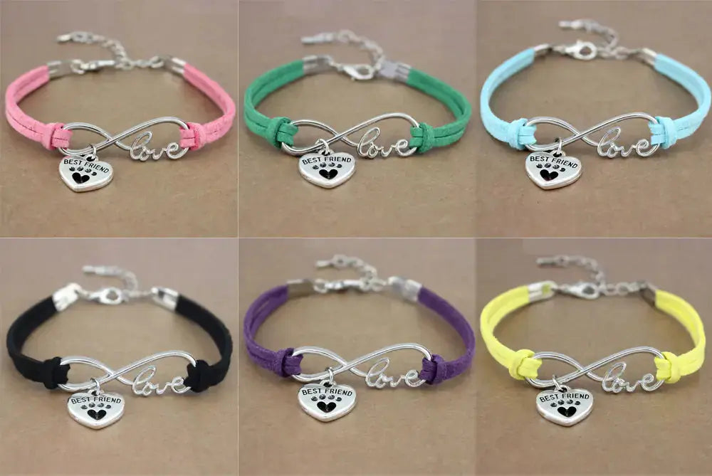 Rope Bracelet With Charms multiple colours