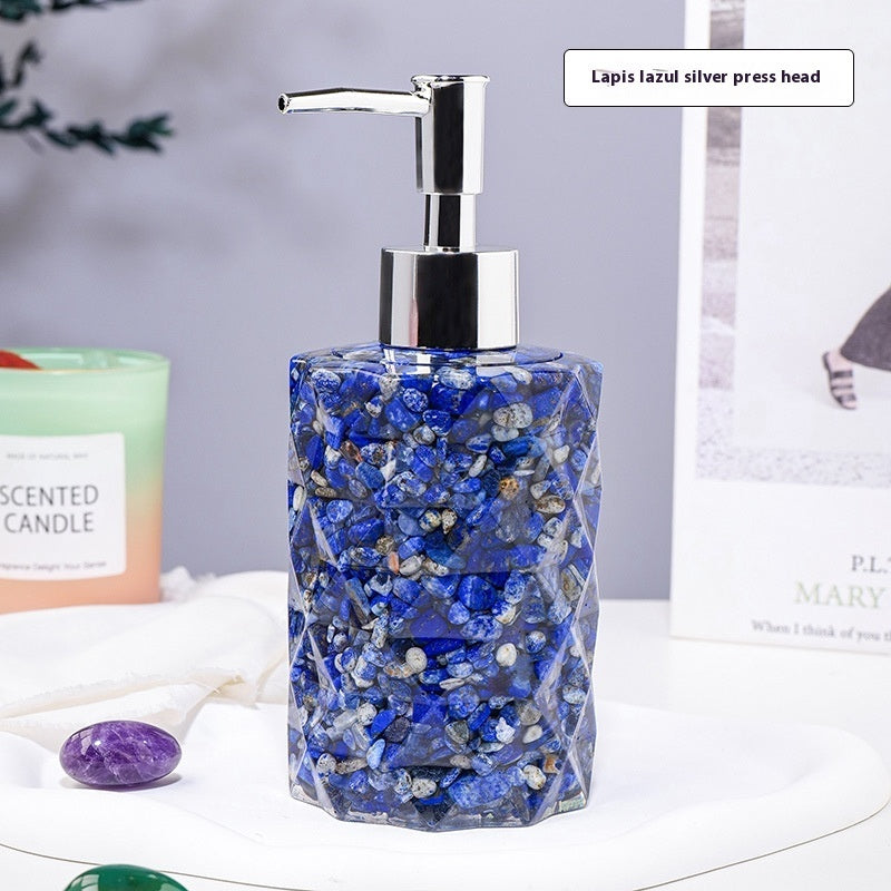 Natural Crystal Gravel Cosmetics Storage Bottle Pure Ember