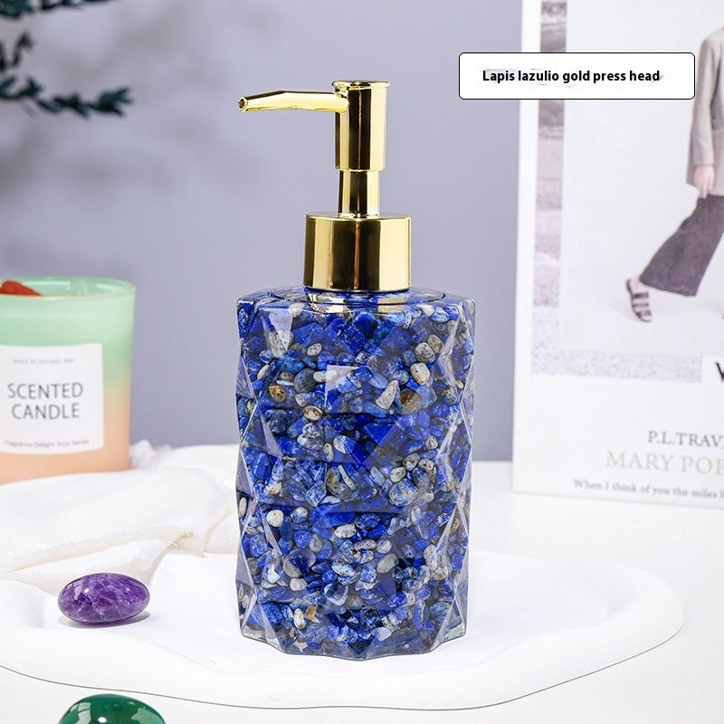Natural Crystal Gravel Cosmetics Storage Bottle Pure Ember