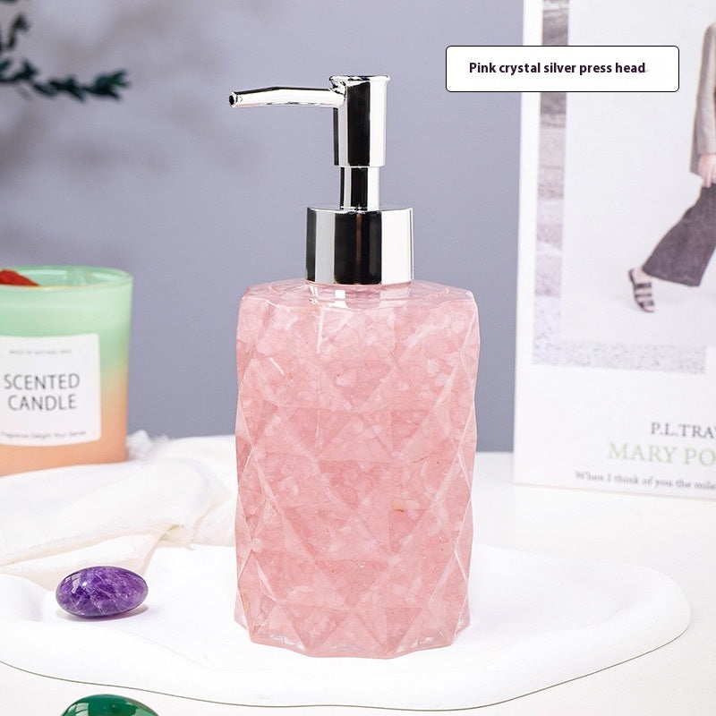Natural Crystal Gravel Cosmetics Storage Bottle Pure Ember