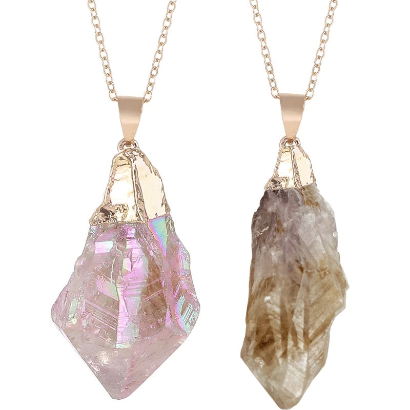 Natural Crystal Tooth Pendant Pure Ember