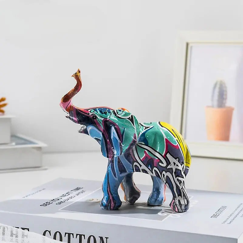 Graffiti Elephant Figurines