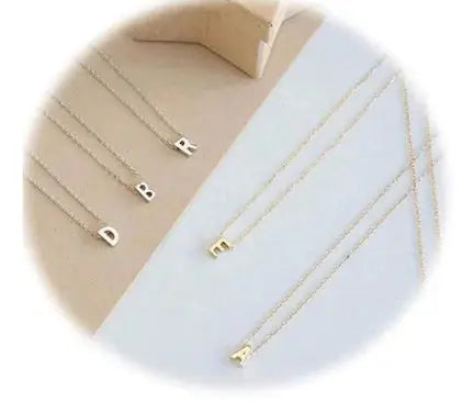 Initial Pendant Charms Necklace Pure Ember