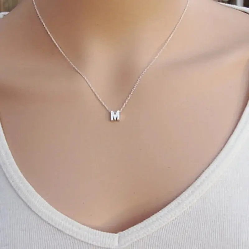 Initial Pendant Charms Necklace Pure Ember