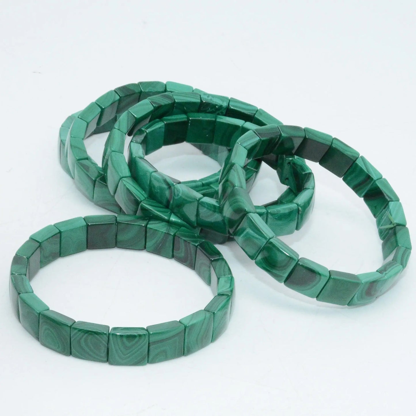Natural Malachite Bracelet - Rectangle - Pure Ember