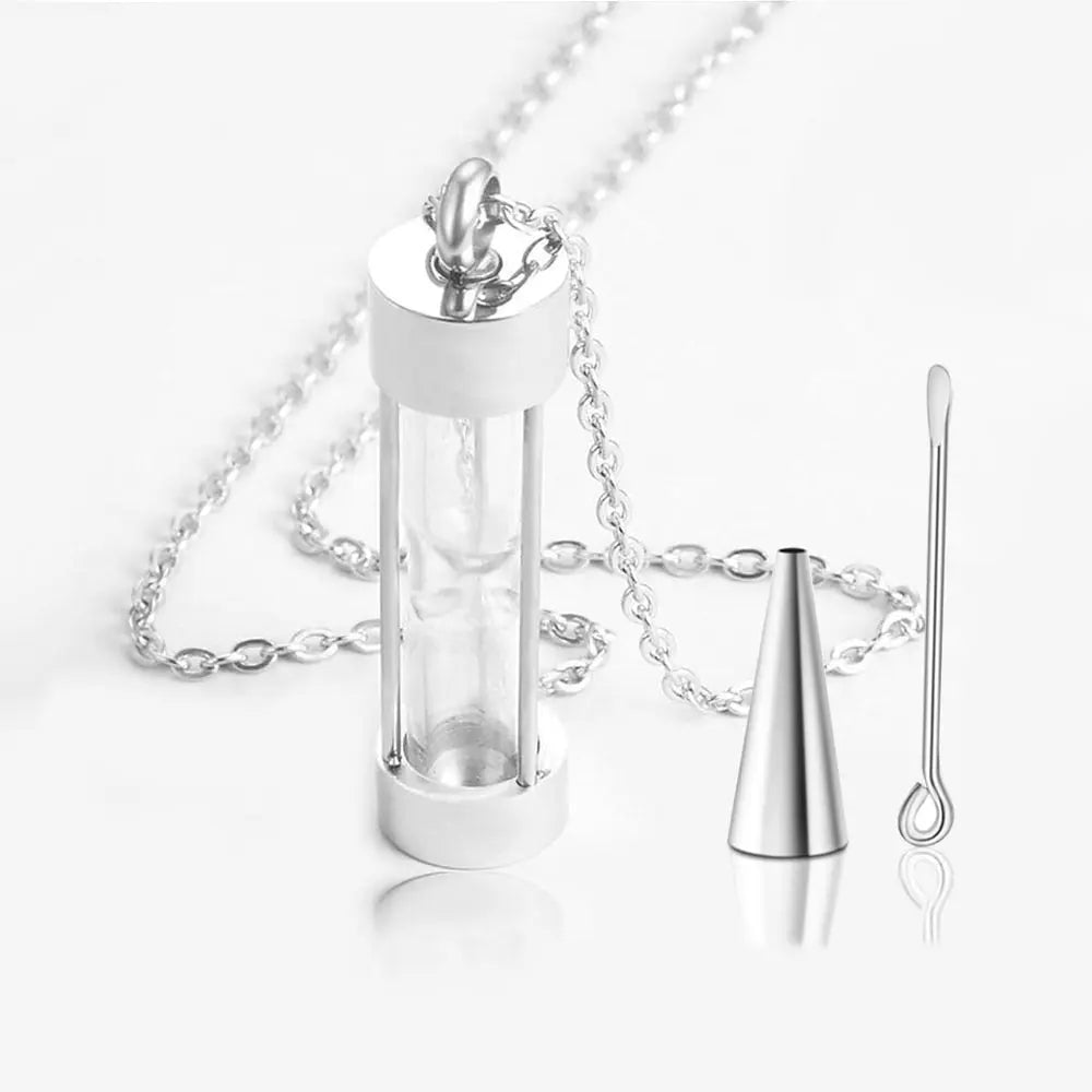 Eternal Hourglass Urns Necklace For Ashes Cremation Pendant
