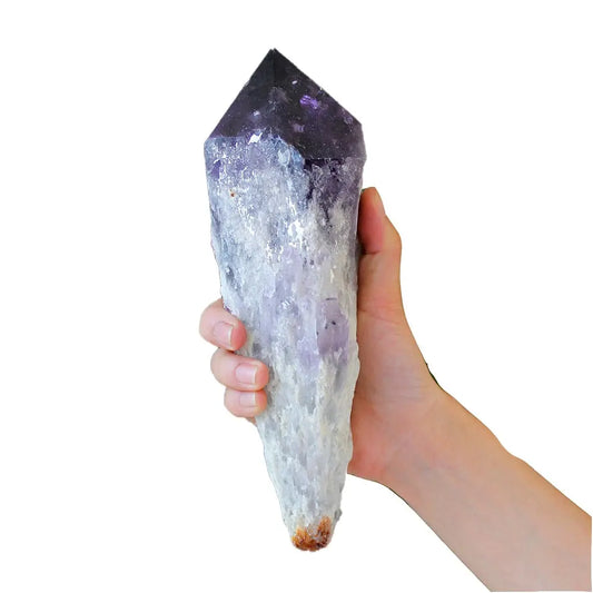 Natural Amethyst Quartz Cluster Crystal Rod Point