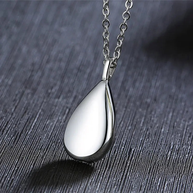 Teardrop Keepsake Ashes Necklace Urn Pendant