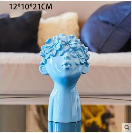 Nordic Minimalist Resin Figurines Cute Butterfly Boy Sculpture - Pure Ember