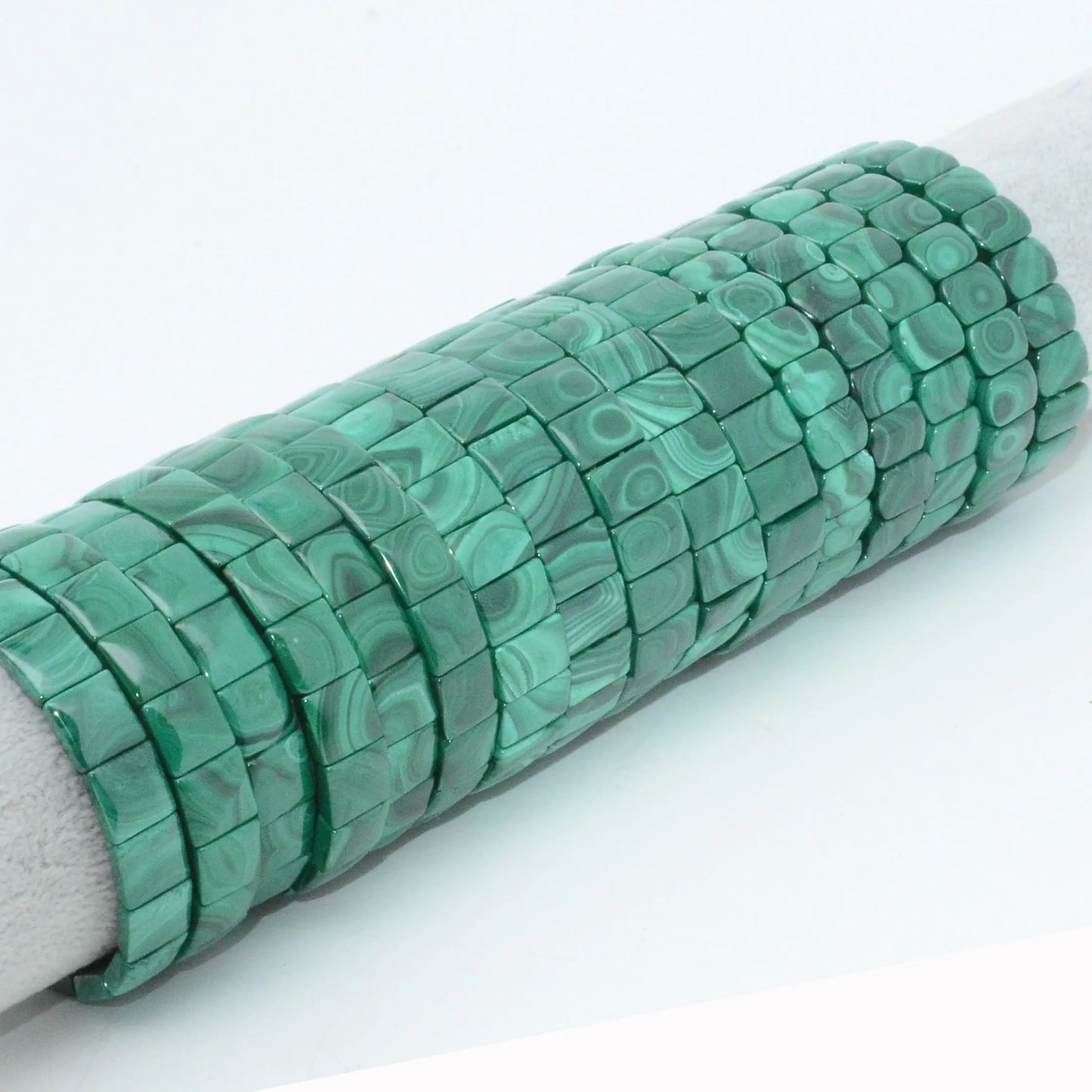 Natural Malachite Bracelet - Rectangle - Pure Ember