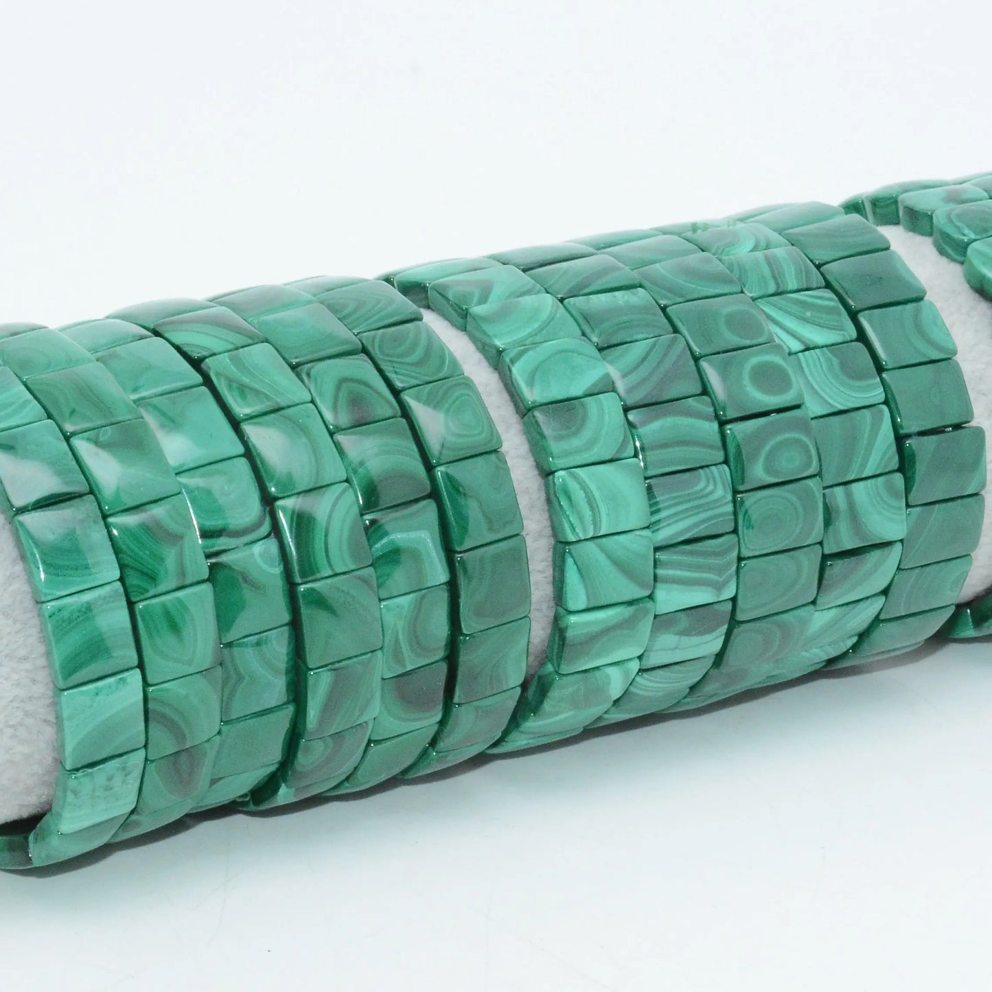 Natural Malachite Bracelet - Rectangle - Pure Ember