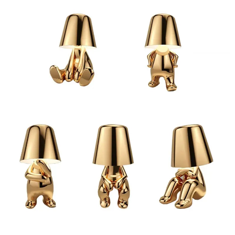 Little Golden Man Table Lamp - Pure Ember