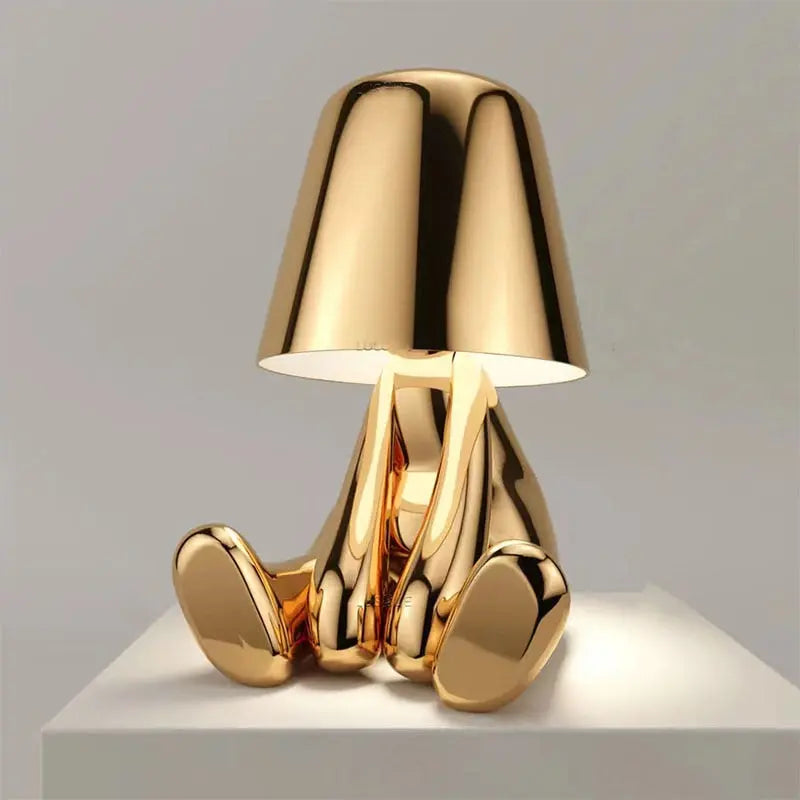 Little Golden Man Table Lamp - Pure Ember