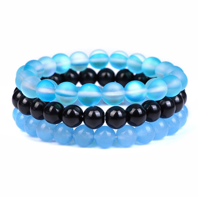 3pcs Natural Stone Beaded Bracelet