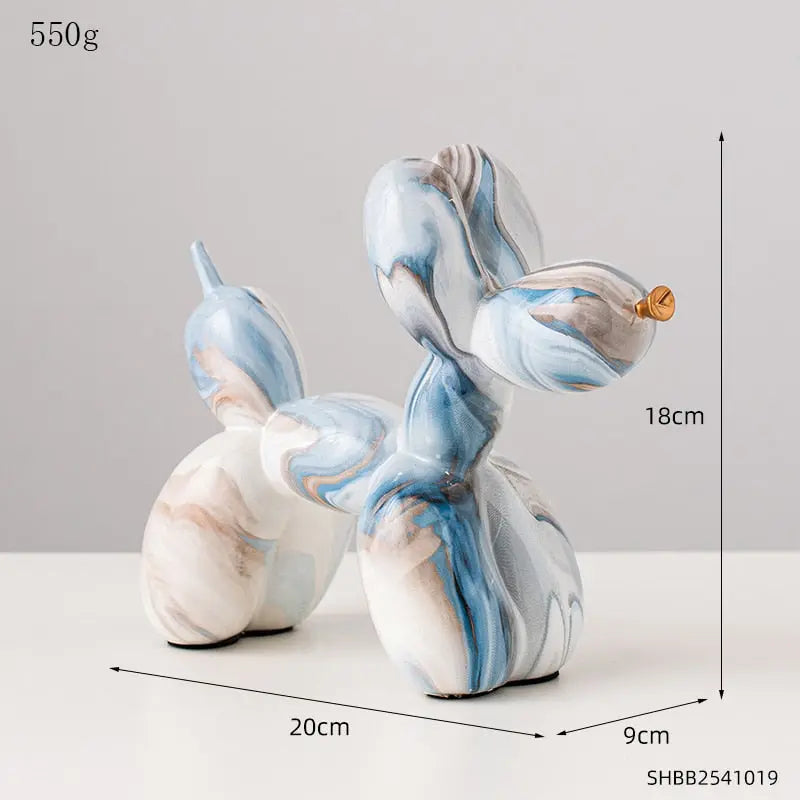 Colourful Balloons Dog Sculptures - Pure Ember