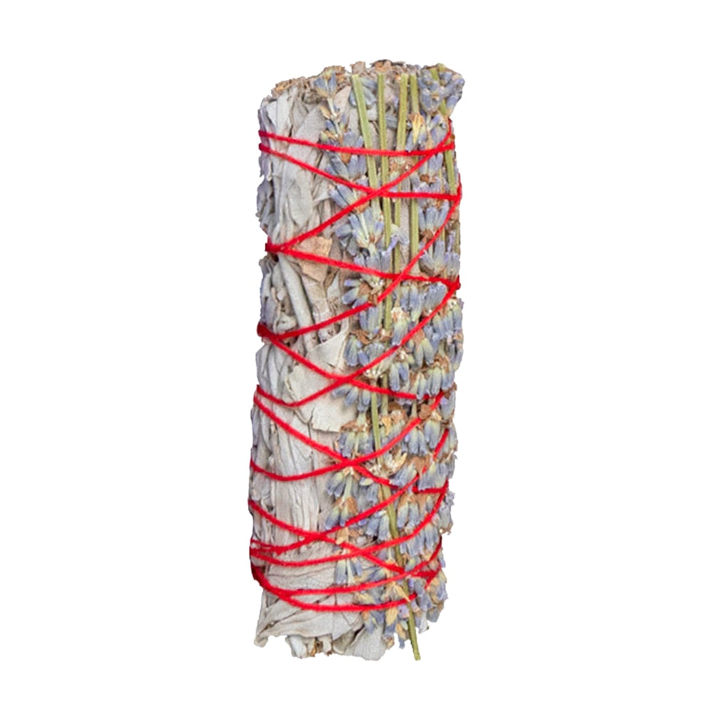 White Sage Stick Set with Abalone Shell & Wooden Tripod Stand for Room Purification Meditation Smoke