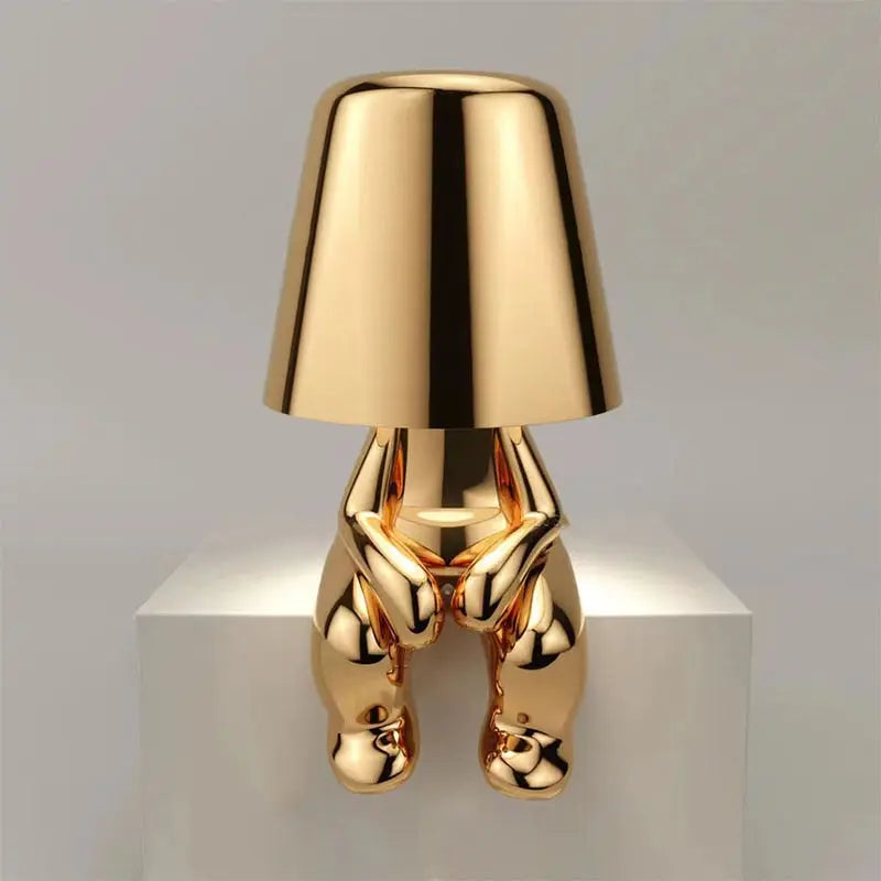 Little Golden Man Table Lamp - Pure Ember