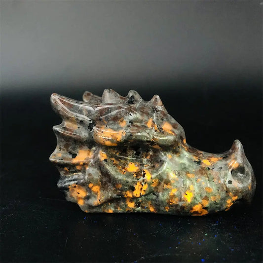 Crystal Dragon head skull