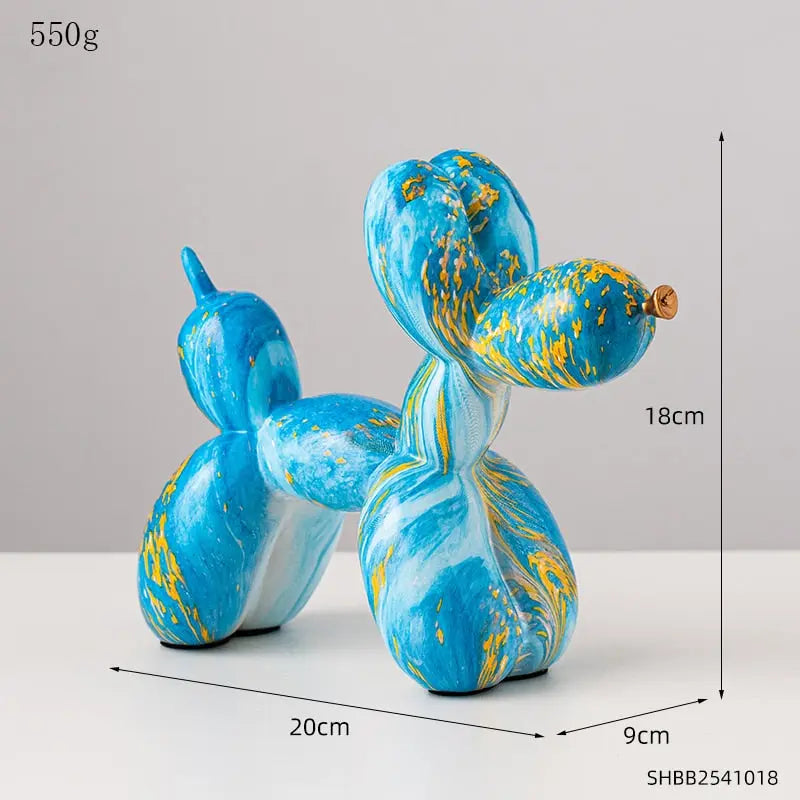 Colourful Balloons Dog Sculptures - Pure Ember