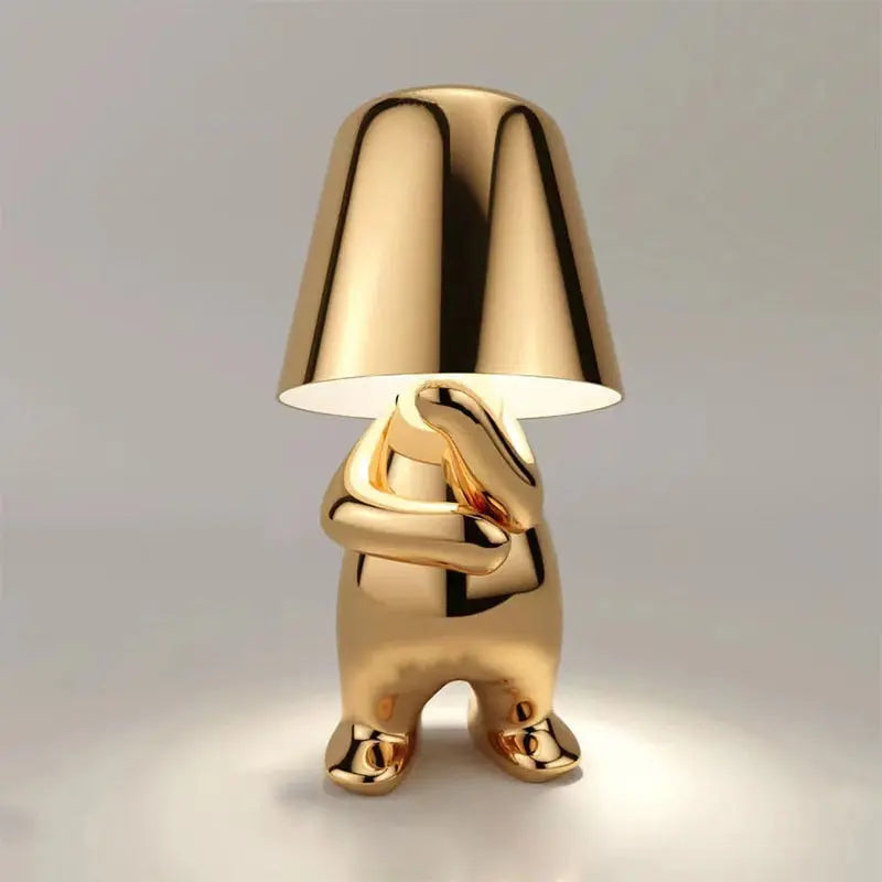 Little Golden Man Table Lamp - Pure Ember