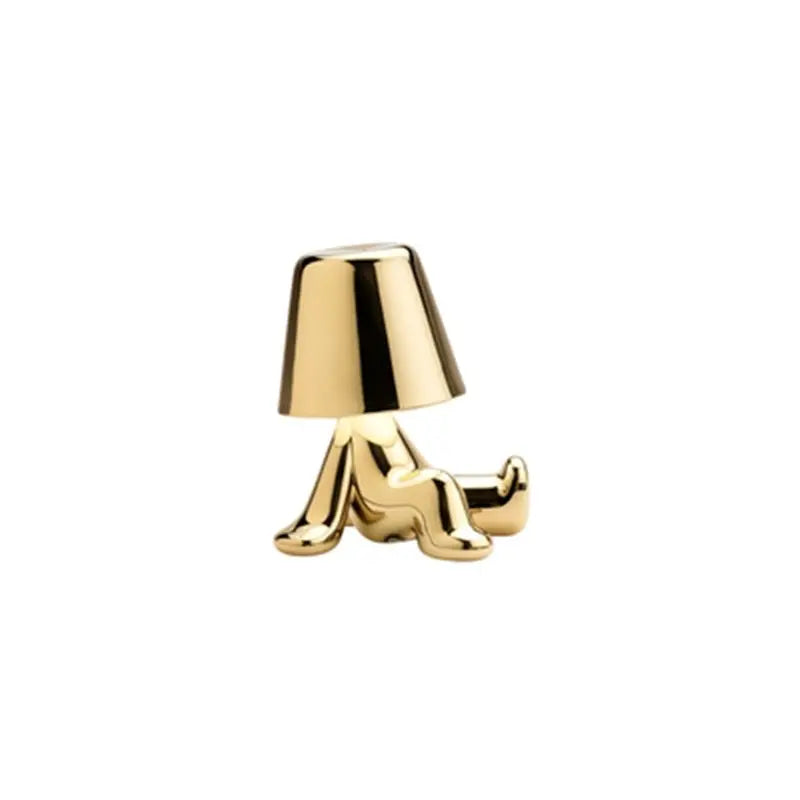 Little Golden Man Table Lamp - Pure Ember