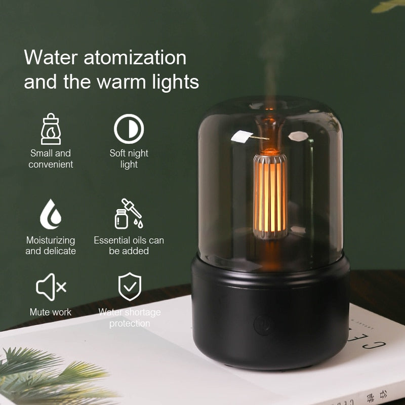 Portable Aroma Diffuser USB Air Humidifier Essential Oil Night Light