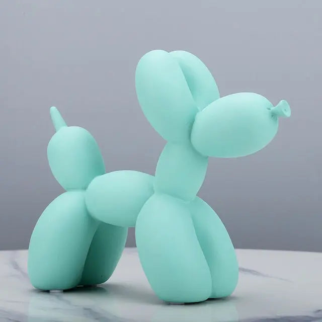 Matte Balloon Dog Statue - Light Green