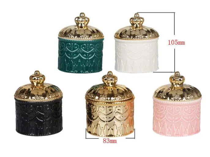 European-style Jewellery Box with Lid Green