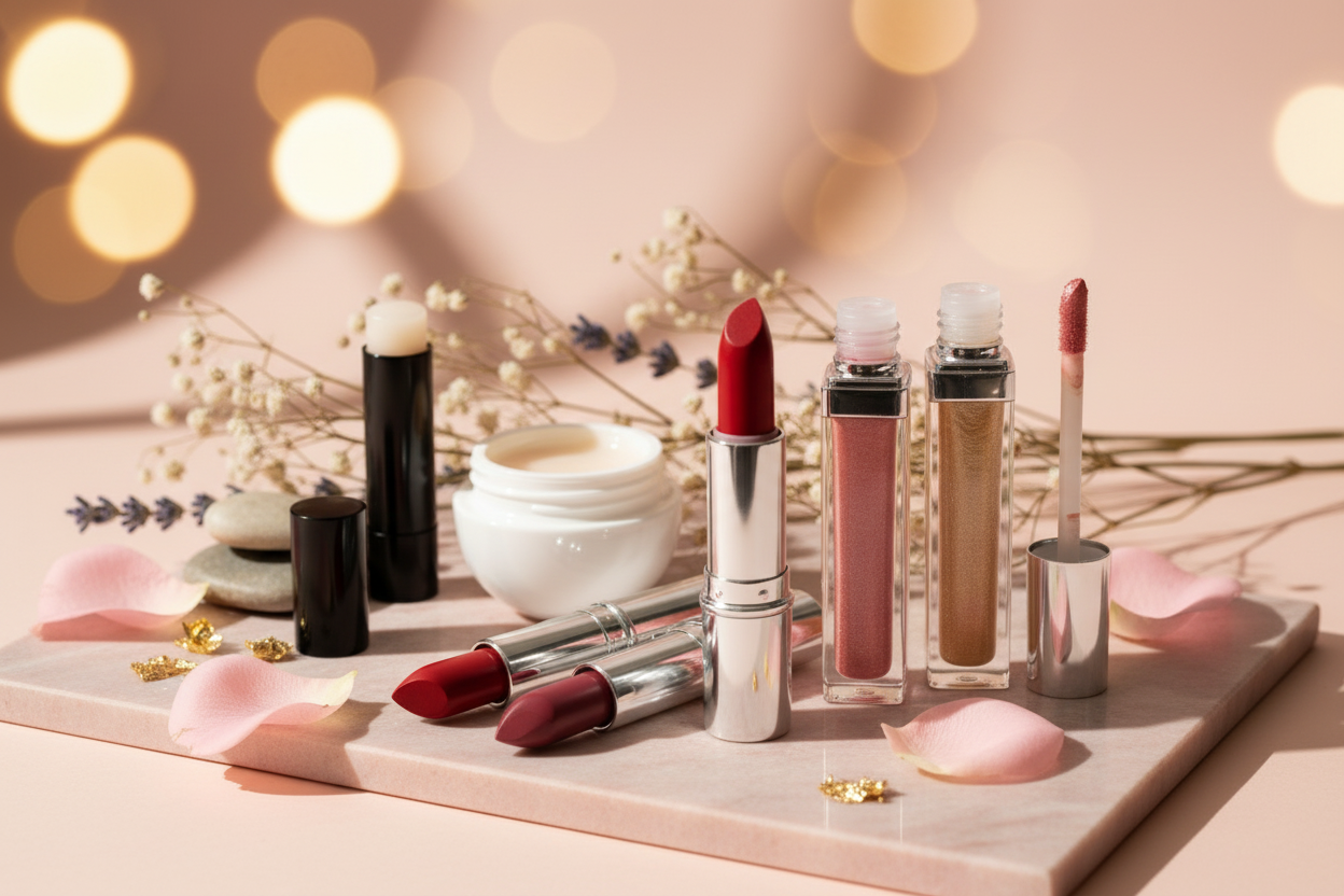 lip gloss, lip stick, lip balm